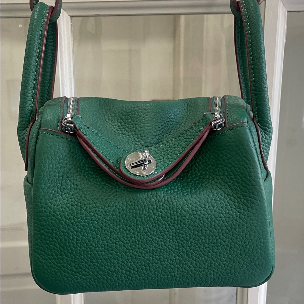 Green Leather Shoulder Bag